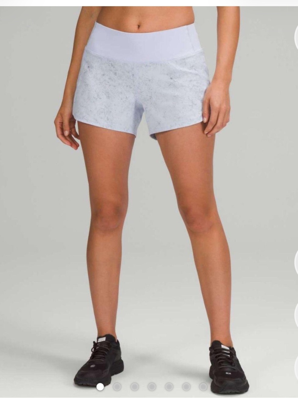 Lululemon Speed Up Mid-Rise Short 4" (Lined) pastel purple\blue color size 6 NWT